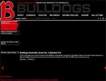 Tablet Screenshot of benubulldogs.com